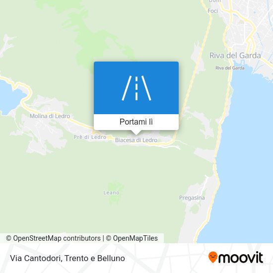 Mappa Via Cantodori