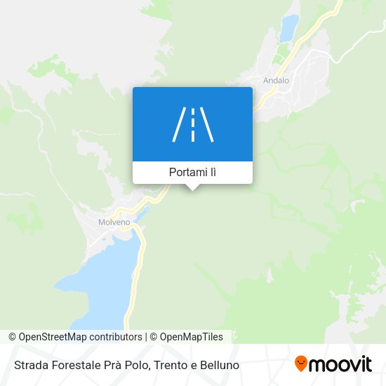 Mappa Strada Forestale Prà Polo