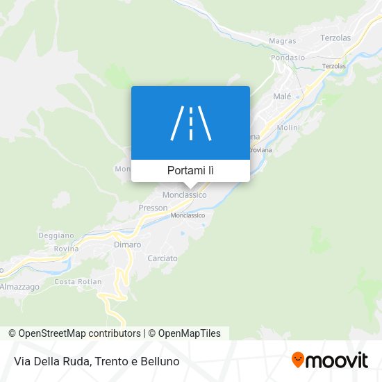 Mappa Via Della Ruda