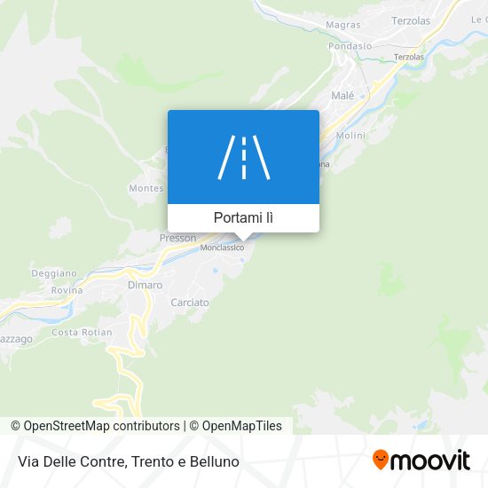 Mappa Via Delle Contre