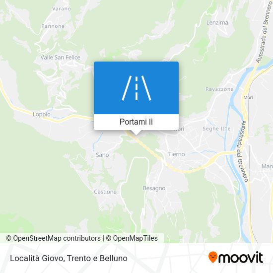 Mappa Località Giovo