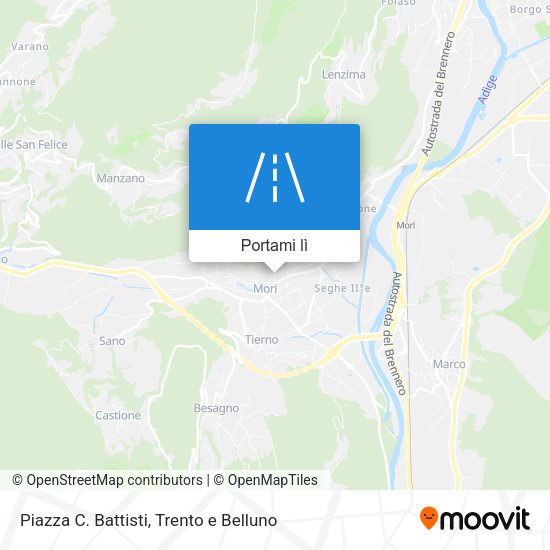 Mappa Piazza C. Battisti
