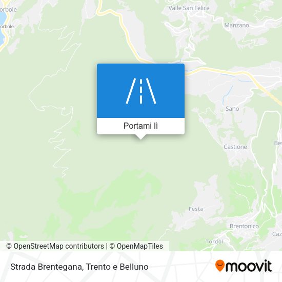 Mappa Strada Brentegana