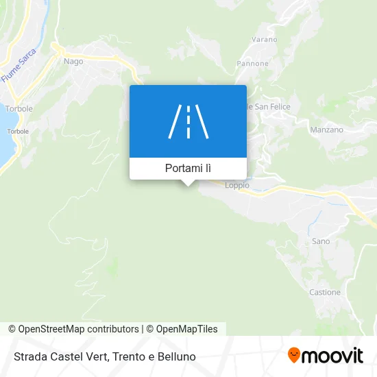 Mappa Strada Castel Vert