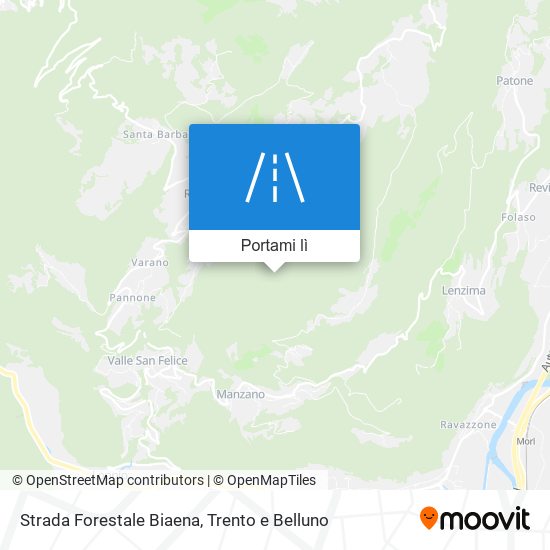 Mappa Strada Forestale Biaena