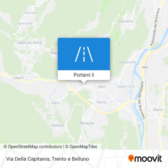 Mappa Via Della Capitania