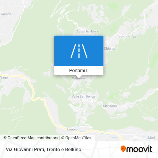 Mappa Via Giovanni Prati