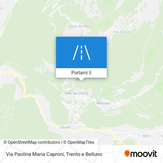 Mappa Via Paolina Maria Caproni
