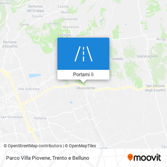 Mappa Parco Villa Piovene