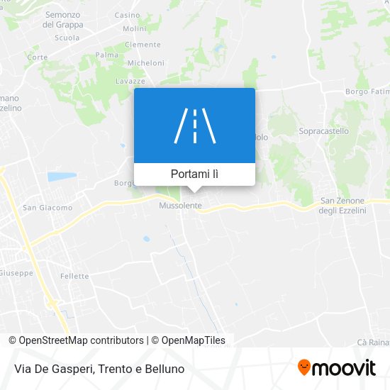Mappa Via De Gasperi