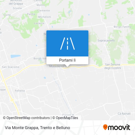 Mappa Via Monte Grappa
