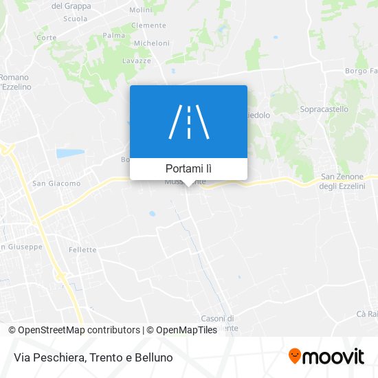 Mappa Via Peschiera