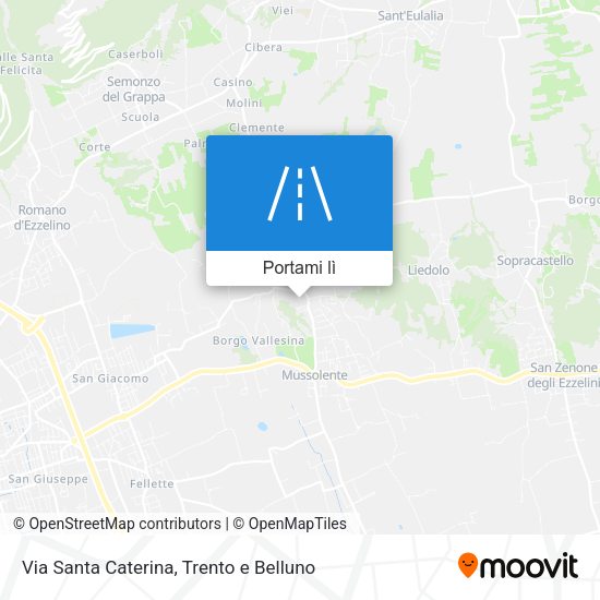 Mappa Via Santa Caterina