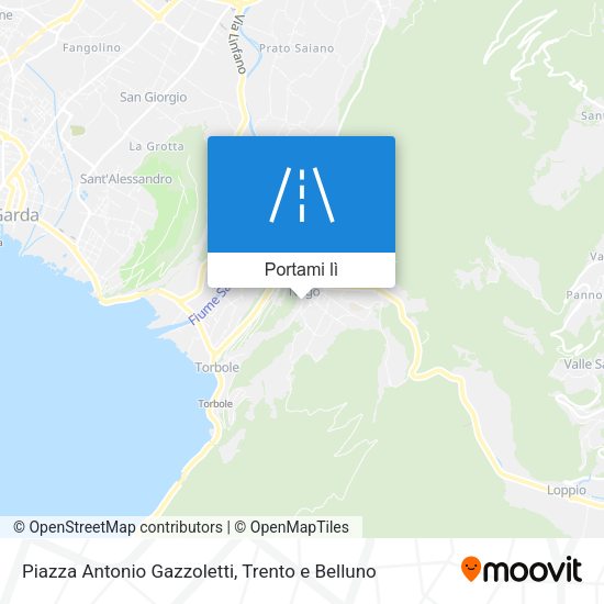 Mappa Piazza Antonio Gazzoletti