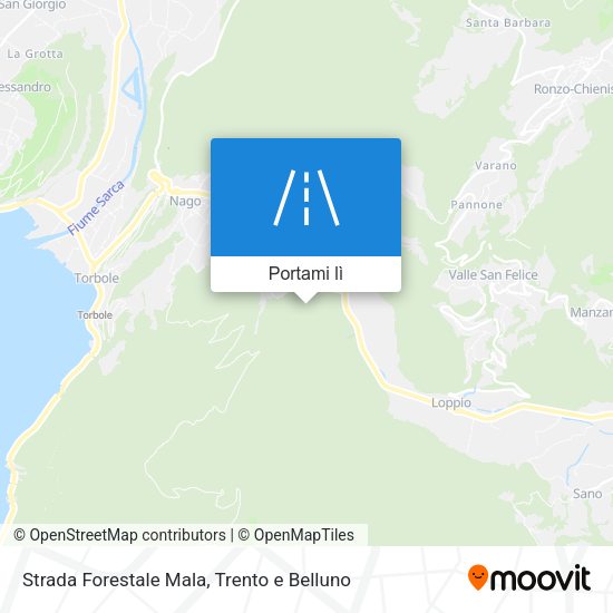 Mappa Strada Forestale Mala