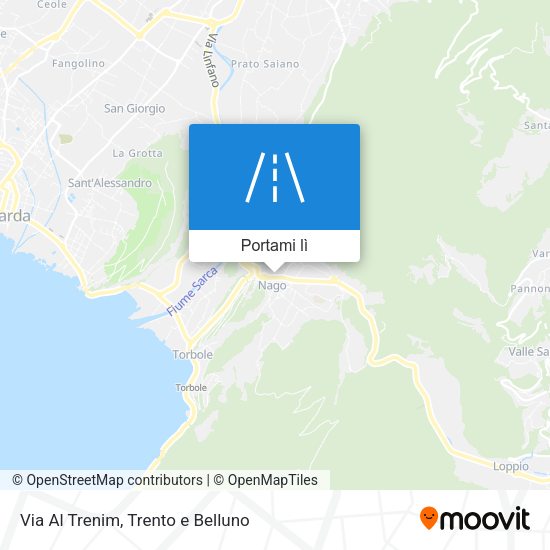 Mappa Via Al Trenim