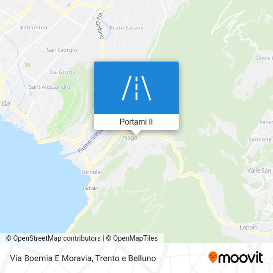 Mappa Via Boemia E Moravia