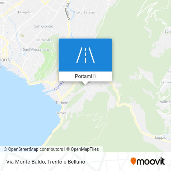 Mappa Via Monte Baldo