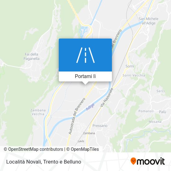 Mappa Località Novali