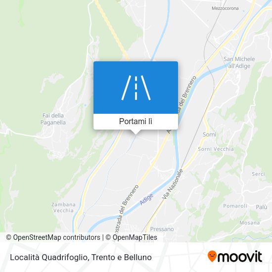 Mappa Località Quadrifoglio