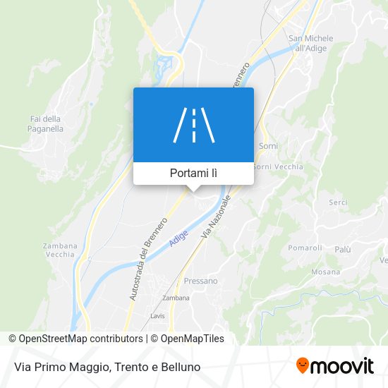 Mappa Via Primo Maggio