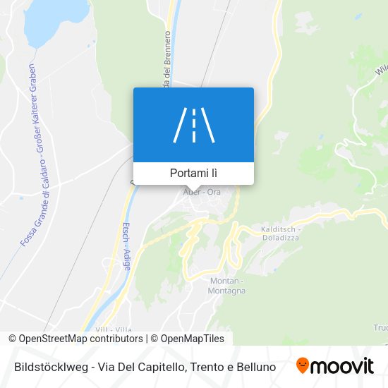 Mappa Bildstöcklweg - Via Del Capitello