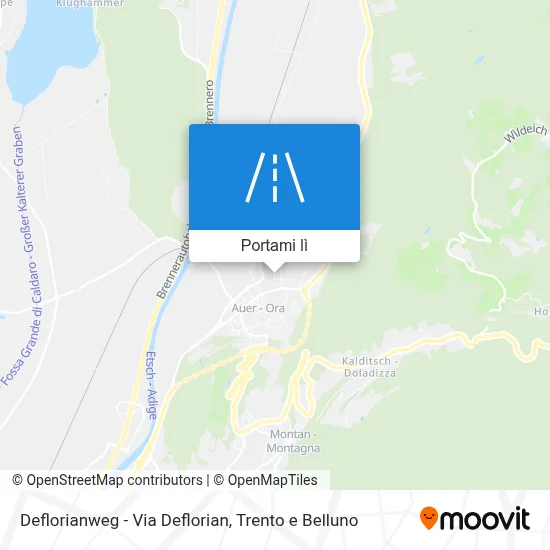 Mappa Deflorianweg - Via Deflorian