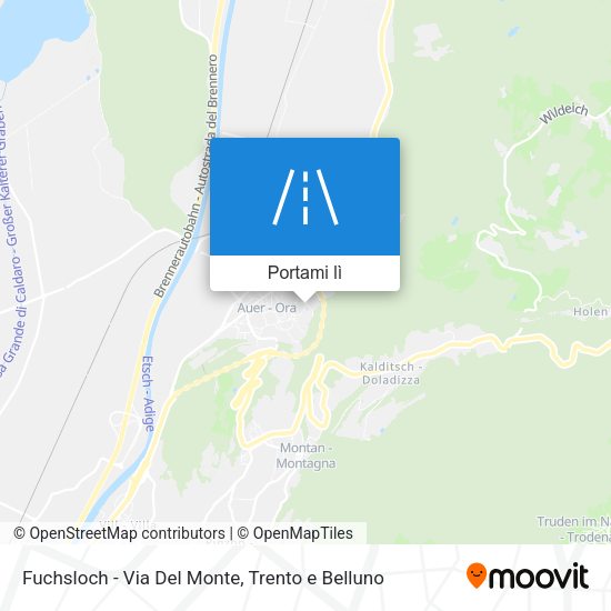Mappa Fuchsloch - Via Del Monte