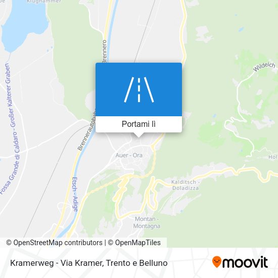 Mappa Kramerweg - Via Kramer