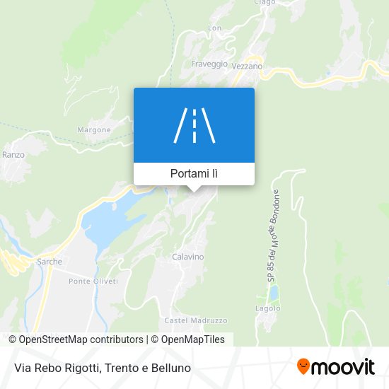 Mappa Via Rebo Rigotti