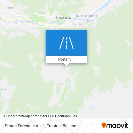 Mappa Strada Forestale Aie 1