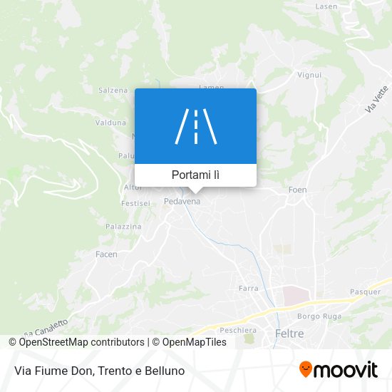 Mappa Via Fiume Don