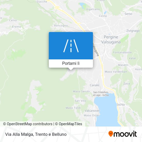 Mappa Via Alla Malga