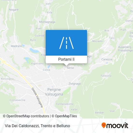 Mappa Via Dei Caldonazzi