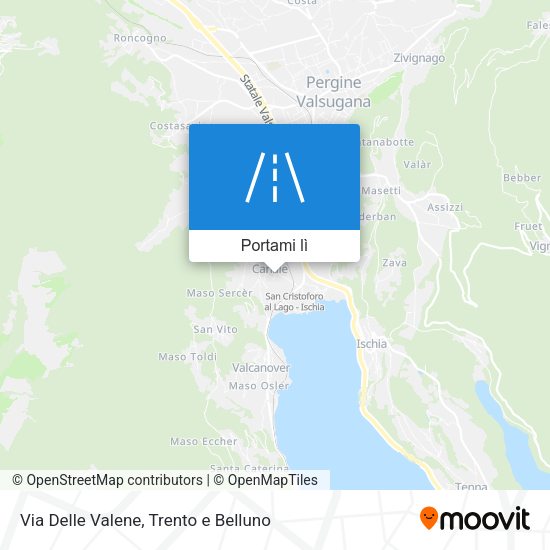 Mappa Via Delle Valene