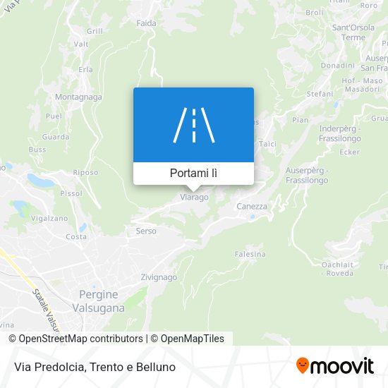 Mappa Via Predolcia