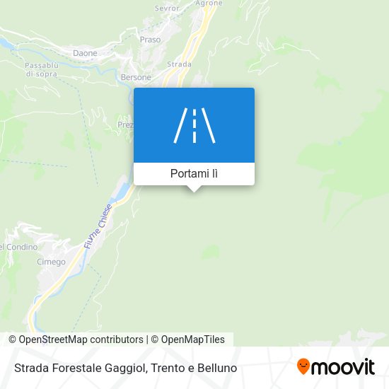 Mappa Strada Forestale Gaggiol