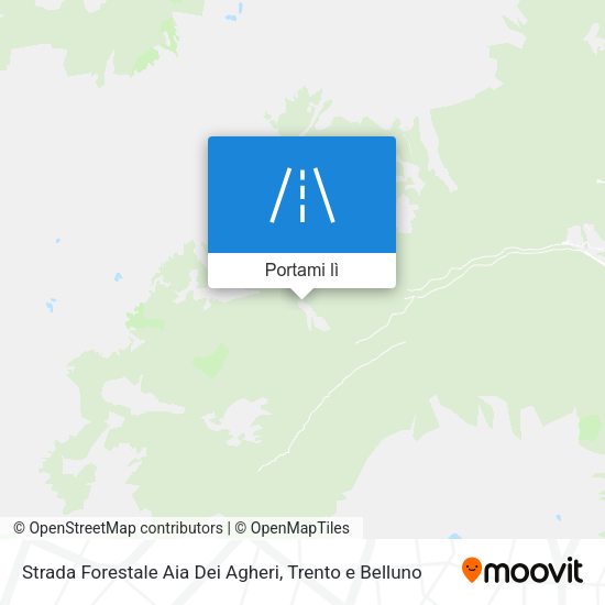 Mappa Strada Forestale Aia Dei Agheri