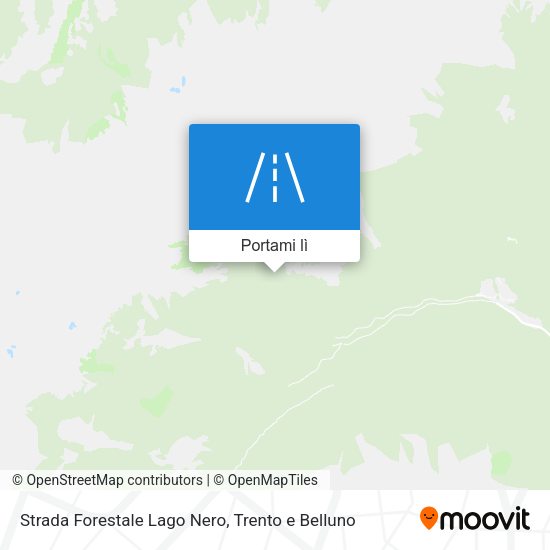 Mappa Strada Forestale Lago Nero