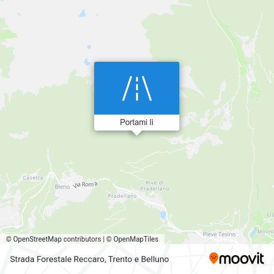 Mappa Strada Forestale Reccaro
