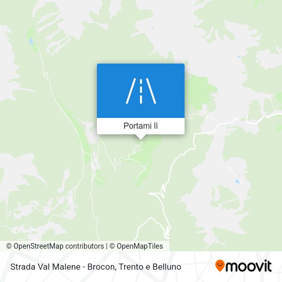 Mappa Strada Val Malene - Brocon