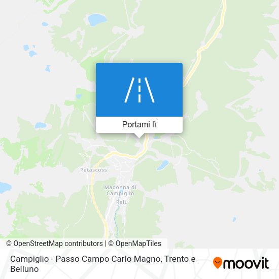 Mappa Campiglio - Passo Campo Carlo Magno
