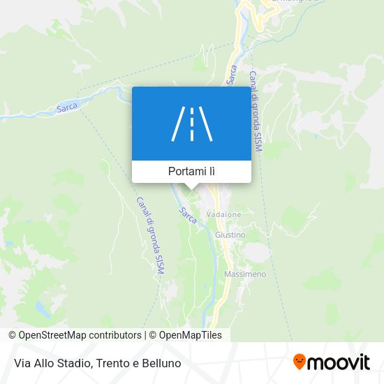 Mappa Via Allo Stadio