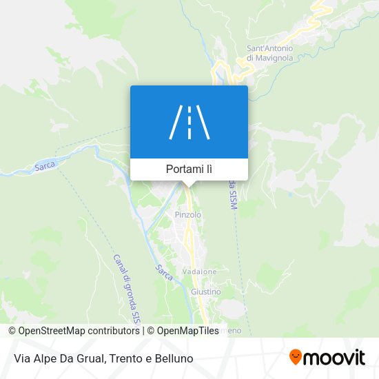 Mappa Via Alpe Da Grual