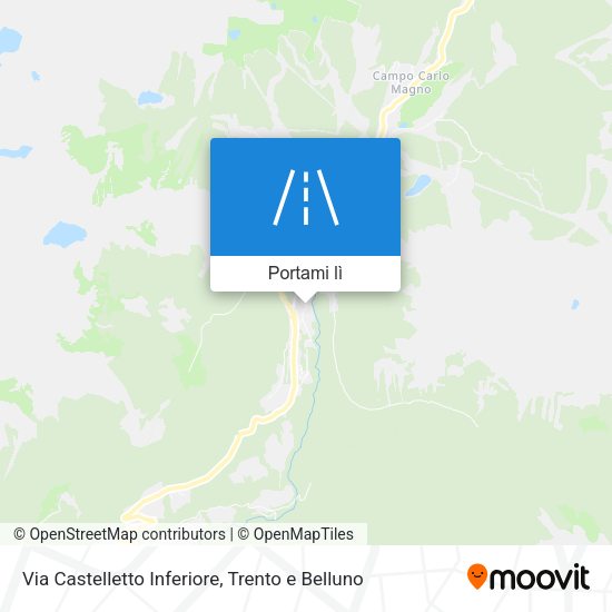 Mappa Via Castelletto Inferiore