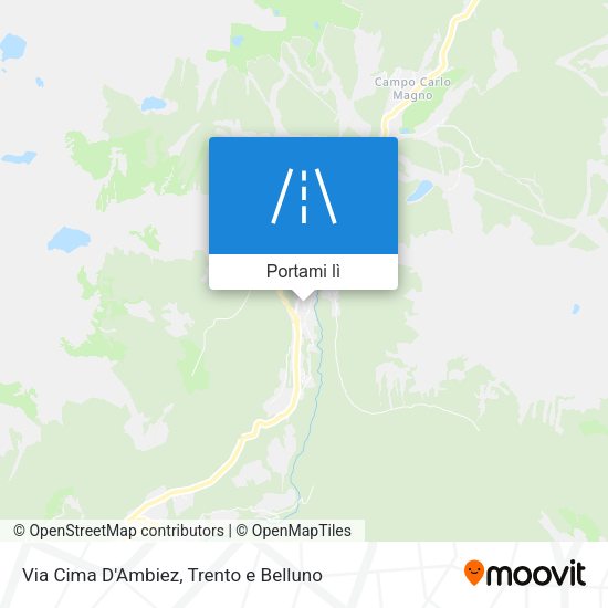 Mappa Via Cima D'Ambiez