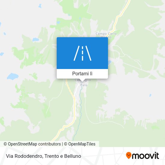 Mappa Via Rododendro