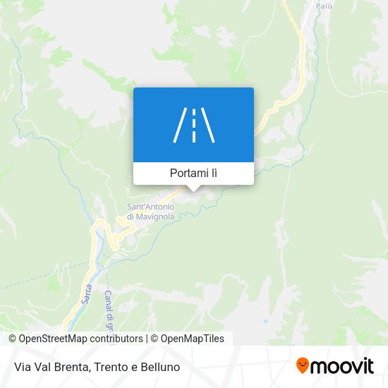 Mappa Via Val Brenta