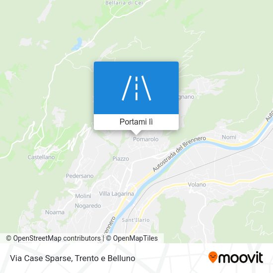 Mappa Via Case Sparse