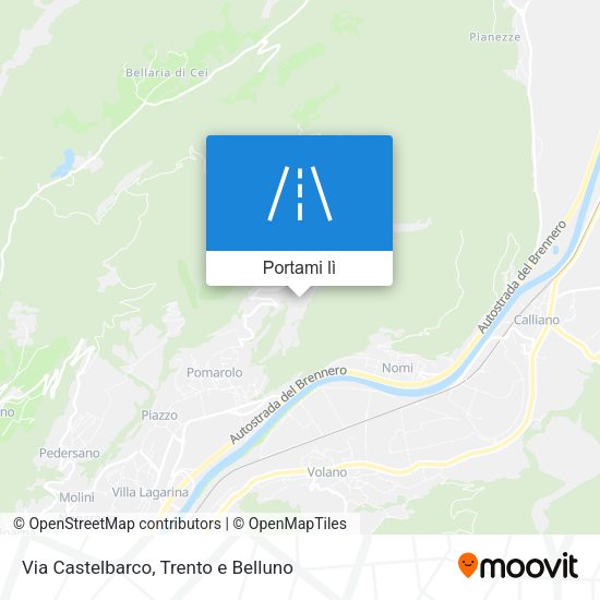 Mappa Via Castelbarco